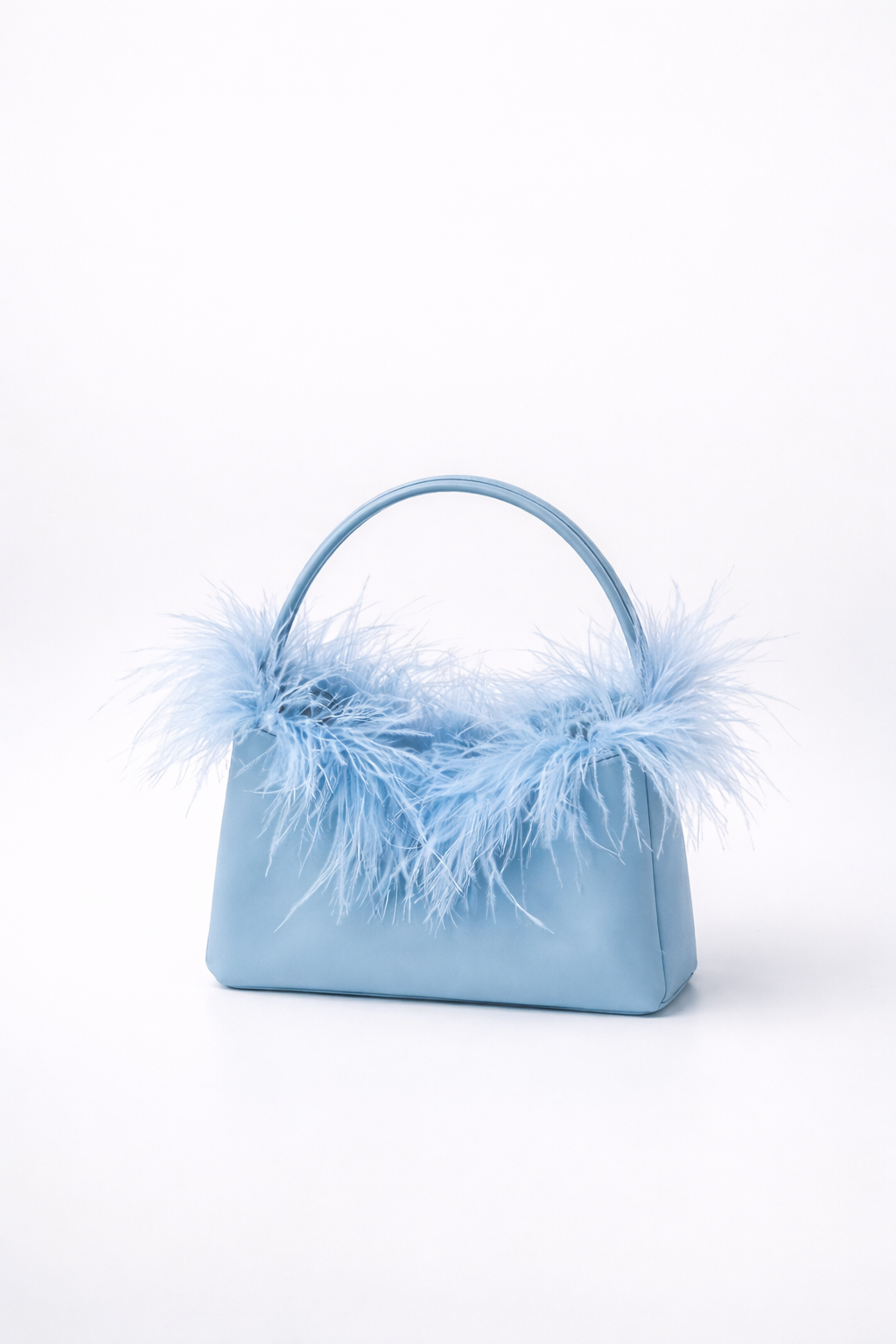 Bolso de mano plumas cielo