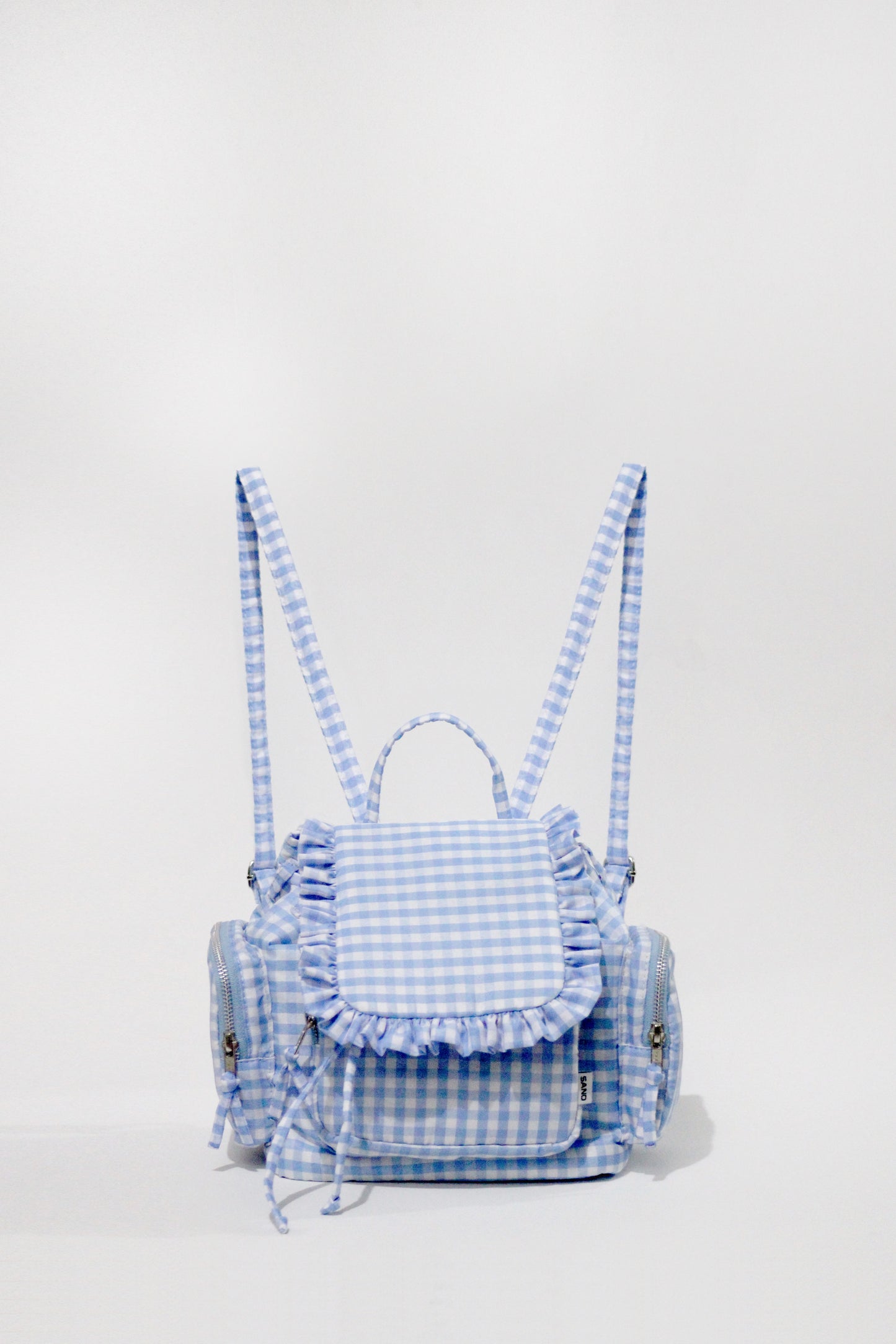 Mochila volantes azul cielo