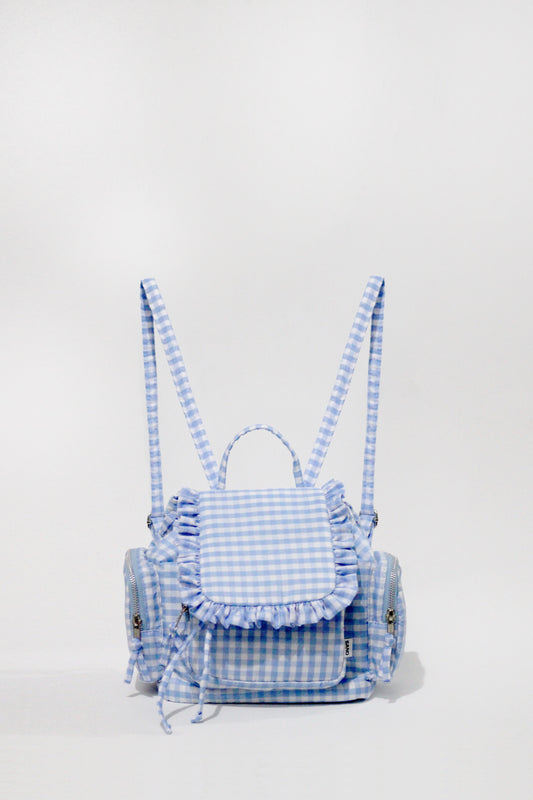 Mochila volantes azul cielo