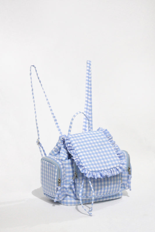 Mochila volantes azul cielo