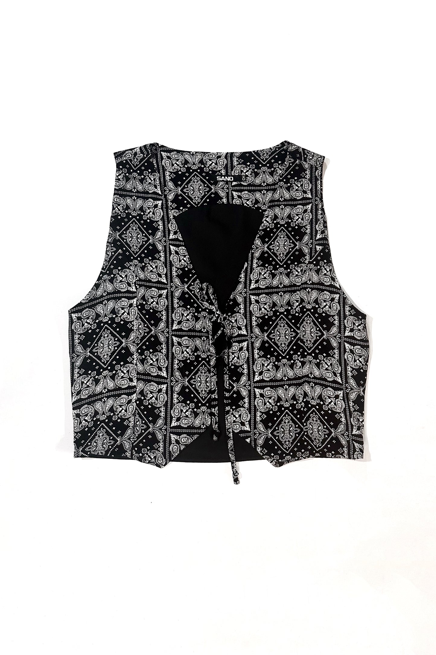 Chaleco estampado paisley set