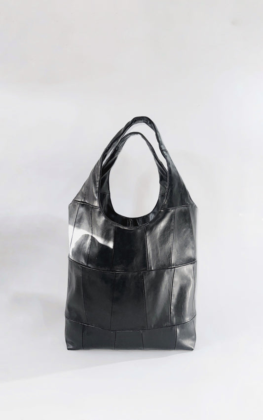 Shopper patchwork piel sintética