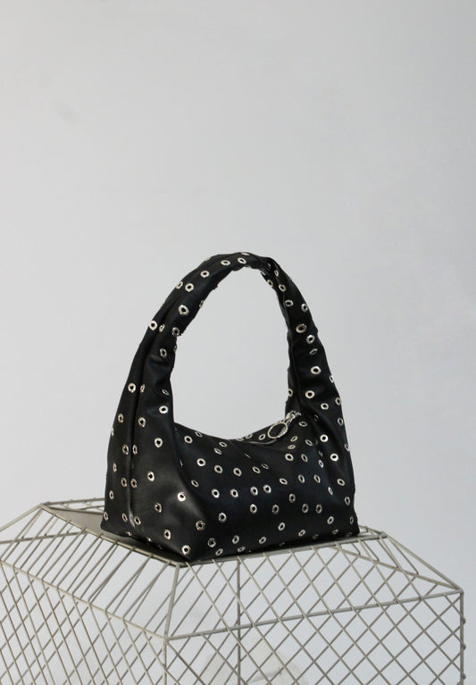 Bolsa de hombro ojales metálicos