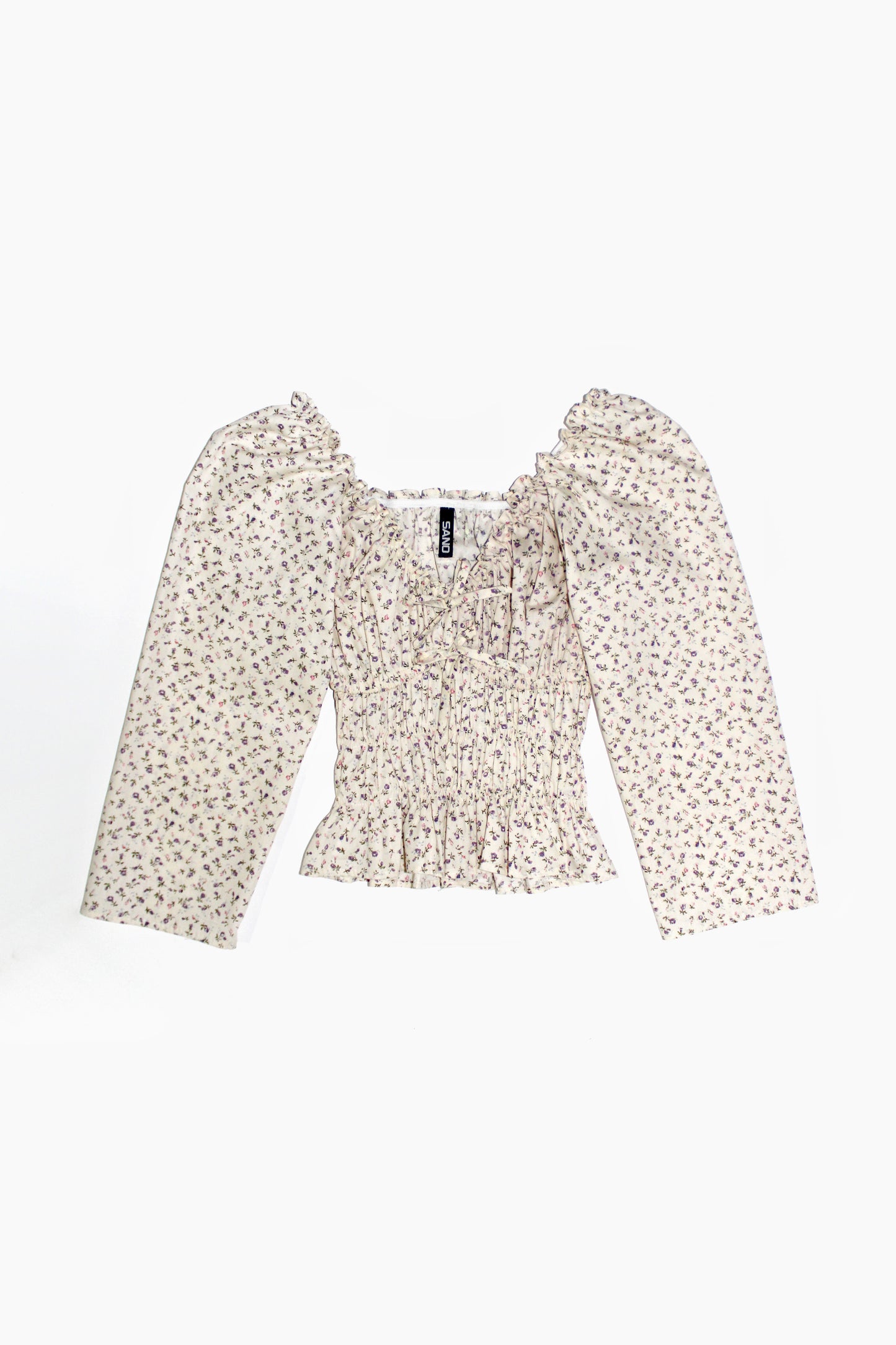 Blusa manga 3/4  flores